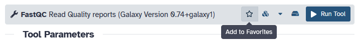 add a tool to your favorites by clicking on the star icon
